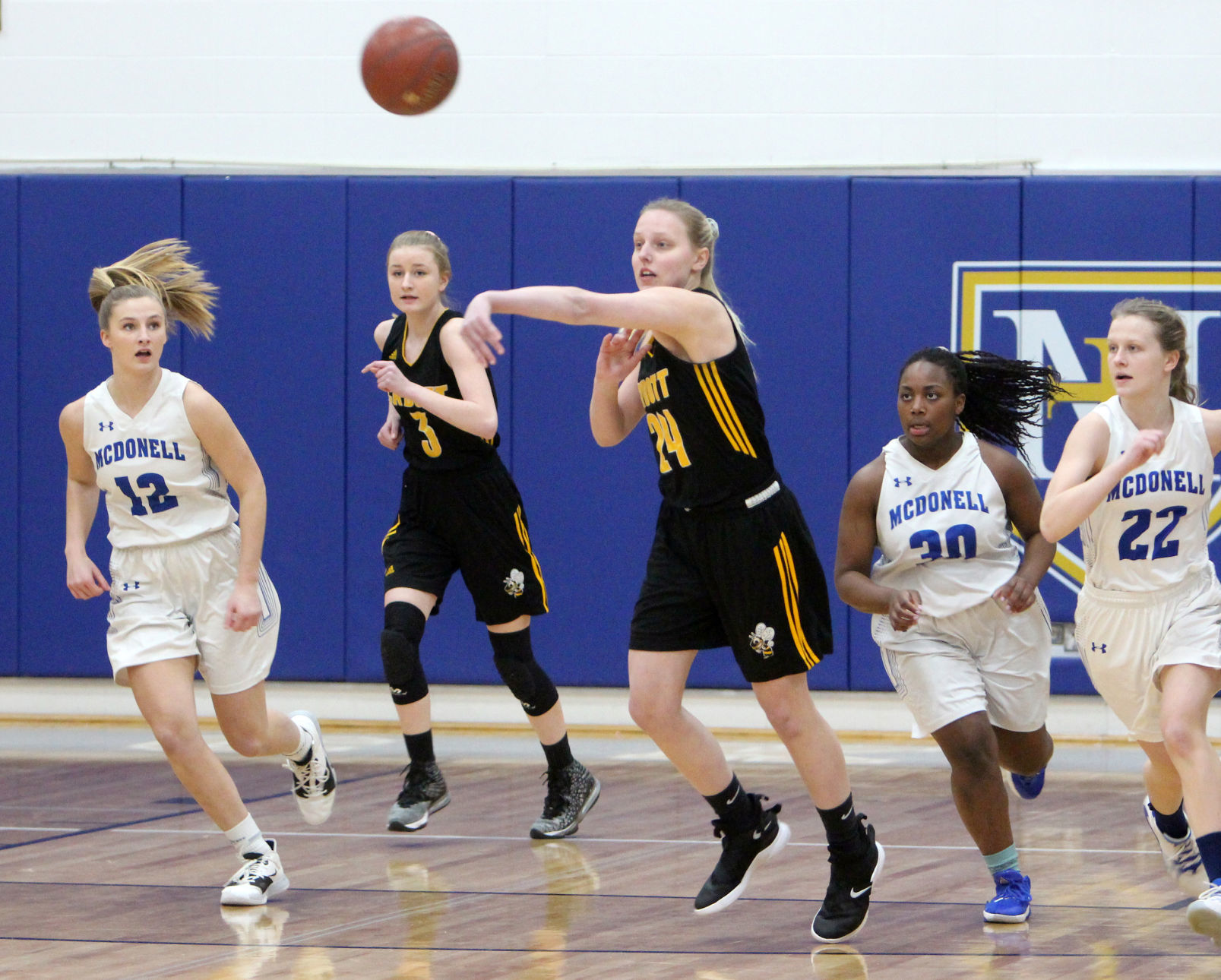 Cadott at McDonell girls basketball 2-14-20